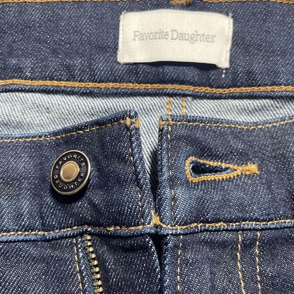 FAVORITE DAUGHTER Valentina Tower Super High Rise Jeans Size 32 Jasper Dark Wash - Picture 5 of 16